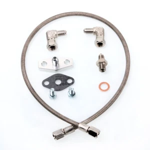 TRITDT Fits Nissan SR20DET w/ Garrett T3 Turbo Oil Feed Line Kit Top Mount - Picture 1 of 2