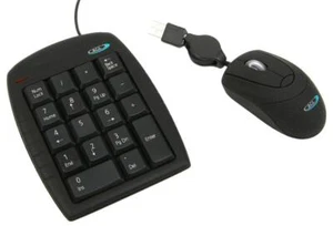 Keypad & Mini Optical Mouse Kit, Black - HW2092 - Picture 1 of 3