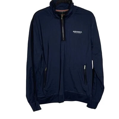Nuevo con etiquetas Pullover Camp David Para Hombre Fuerza Aérea Fightin' Falcons Cuarto Cremallera Azul Marino L Foto 1 de 4