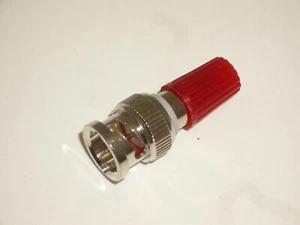 ADAPTADOR DE ANTENA DE ALAMBRE MGS 7105-R BNC MACHO A ROJO PLÁTANO ENCUADERNACIÓN - Imagen 1 de 2