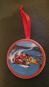 HARLEY DAVIDSON MINI PLATE CHRISTMAS ORNAMENT - Picture 1 of 1