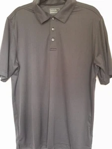Bolle Short Sleeve Polo Shirt Mens L Dark Gray Polyester Sport Golf Casual - Imagen 1 de 8