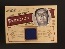 2012 Playoff Don Drysdale Prime Cuts Timeline Materials #18 GU Jersey Serial /99