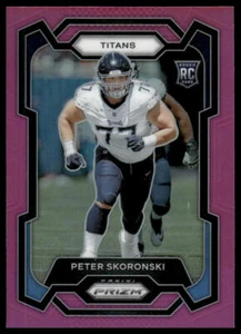 2023 Panini Prizm #395 Peter Skoronski RC Pink Tennessee Titans - Picture 1 of 2