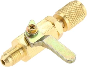 Klimakugelhahn 1/4" SAE Adapter, gerades Absperrhahn für HLK A/ - Bild 1 von 5