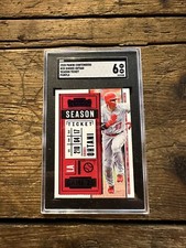 Shohei Ohtani 2020 Panini Contenders SEASON TICKET PURPLE FOIL SGC 6