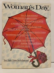 Vintage WOMAN'S DAY April 1966 MCM Make Up News, High Fashion Summer Knits - Picture 1 of 7