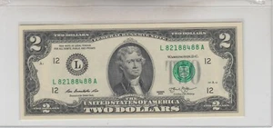 2013 (L) billete de dos dólares billete de la Reserva Federal San Francisco elegante 5 8s nítido - Imagen 1 de 2