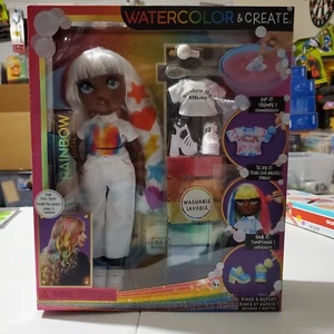 Doll Rainbow High Watercolor & Create Fashion DIY Doll Toy New With Box - Picture 1 of 2