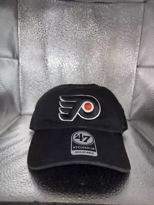 Philadelphia Flyers 47 Brand Clean Up Strapback Adjustable Hat Unisex New - Picture 1 of 3