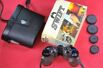 Swift Saratoga MARK I Extra Wide Angle No. 801 8X40 Vintage Binoculars w/box - Image 1 of 4