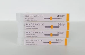 4x Sirona inLab MC X5 Bur 0,5 ZrO2 DC REF. 6572957 Schleifer Fräser Grinders - Picture 1 of 2