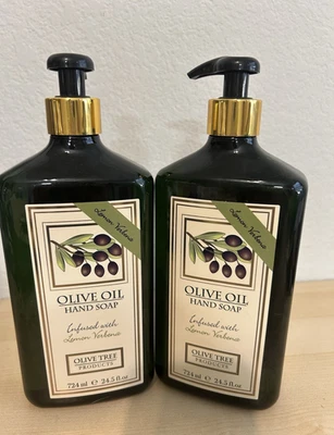 2 de jabón hidratante de manos de verbena de limón con aceite de oliva 24,5 fl oz cada uno Foto 1 de 4
