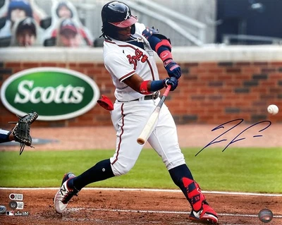 Ronald Acuna Jr. Signed 16x20 Atlanta Braves Baseball Photo BAS - Image 1 of 4