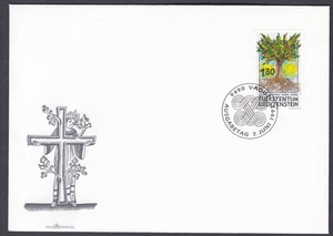 Liechtenstein FDC 1993 Michel 1064 Church Missionnary Work- Tree of life - Picture 1 of 2