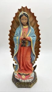 Religious Statue Our Lady of Guadalupe Figurine 9”Christian Decor Pray For Us - Picture 1 of 17