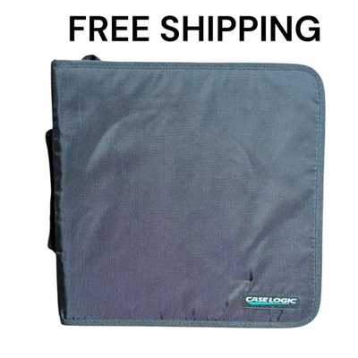 Case Logic 200 Slot CD DVD Game Disc Zip-Up Binder Storage Carry Case Black - Image 1 of 4