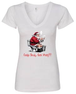 Funny Winter Season Christmas V-Neck T-Shirts | All Sizes & Colors | BRAND NEW! - Picture 1 of 14