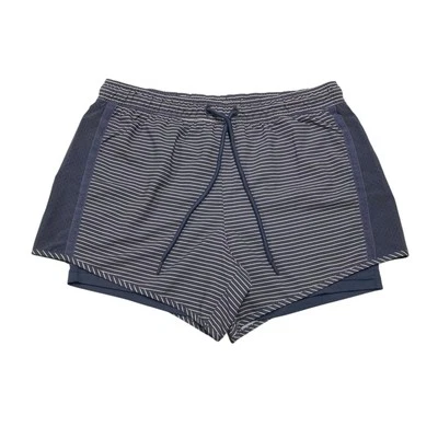 Tangerine | Pantalones Cortos de Correr Activos Azul Marino Rayas | Para Mujer Talla M  Foto 1 de 4