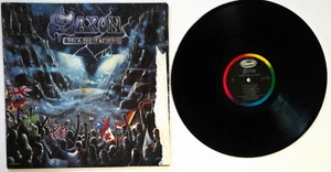 Saxon Rock The Nations 1986 LP  Capitol Records ‎ ST-12519 Near Mint Vinyl - Picture 1 of 4