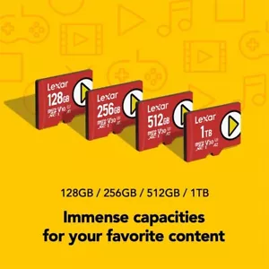 Lexar V30 U3 128GB-1TB MicroSDXC Flash Memory Card For Switch&Video Record Lot - Picture 1 of 12