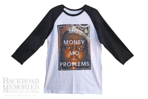 2000 (RARO) The Notorious B.I.G. "MO MONEY MO PROBLEMS" L T-shirt Raglan, di BM - Foto 1 di 7