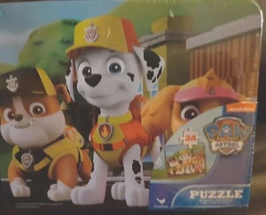New Nicelodeon Paw Patrol in a Tin Lunch Box 24 Piece Puzzle - Picture 1 of 2