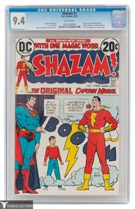 Cómic Shazam #1 1973 DC Comics edición clave CGC 9,4 casi nuevo páginas blancas - Imagen 1 de 3