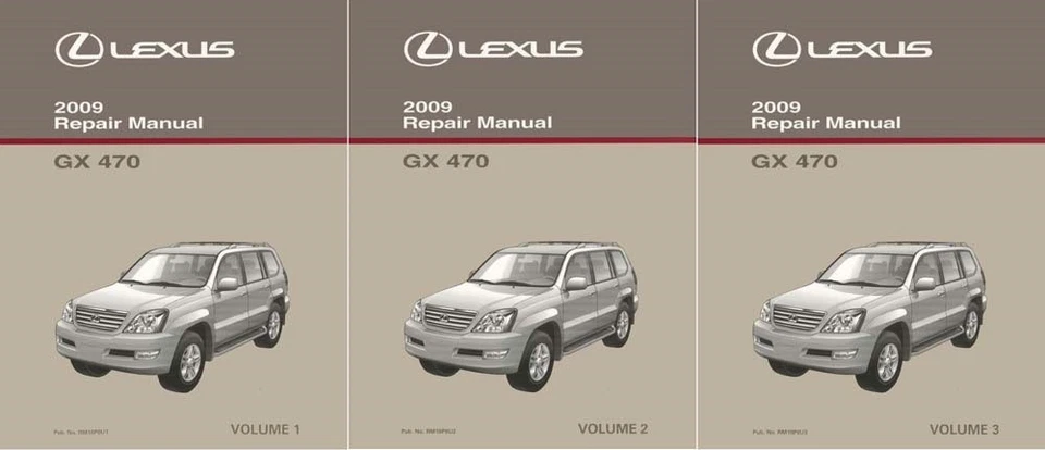 2009 Lexus GX 470 Shop Service Repair Manual Complete Set - Image 1 of 1