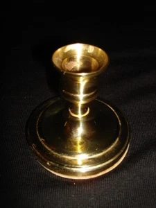  Baldwin Heavy Solid Polished Brass 2.75" Candlesticks Candle Holders  - Picture 1 of 2