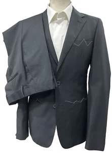 Veste Homme Gris Foncé Laine Tasmania Slim 46 48 50 52 54 56 58 Automne Hiver - Imagen 1 de 10