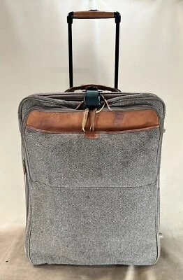 Hartmann Tweed with Belting Leather Trim 27” Upright Expandable Wheeled Suitcase - Image 1 of 4