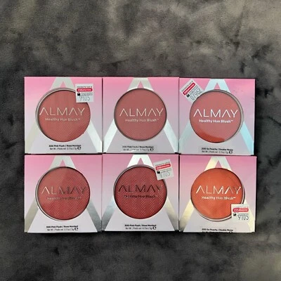 6 Pack Almay Healthy Hue Face Blush, 4xPink Flush 300 + 2xSo Peachy 200, 0.17 oz - Image 1 of 3