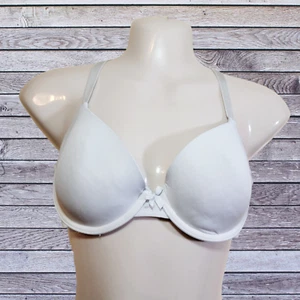 Auden The Everyday Women's Bra Gray 36B Adjustable Straps Underwire Bow  - Picture 1 of 9