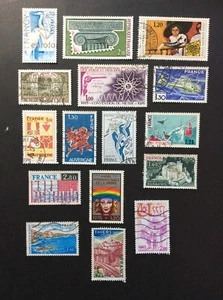 BroadviewStamps France #1420 to #1573 lot of 16 stamps.  Used F-VF. - Picture 1 of 1