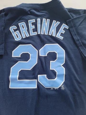 Zack Greinke Kansas City Royals Majestic T Shirt Jersey Size Small MLB Cover