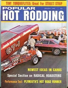 Popular Hot Rodding Magazine January 1968 Plymouth EX No ML 030617nonjhe - Imagen 1 de 1