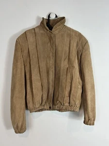 Vintage Suede Pleated Jacket Women’s 90s Y2K Retro Western Cowgirl Rodeo Small - Picture 1 of 8