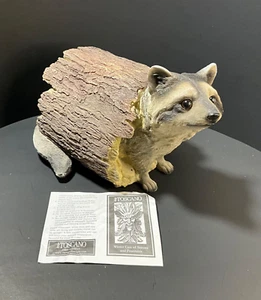 Design Toscano Bandit the Raccoon Indoor/Outdoor Garden Animal Statue 10”L X 7”W - Picture 1 of 12