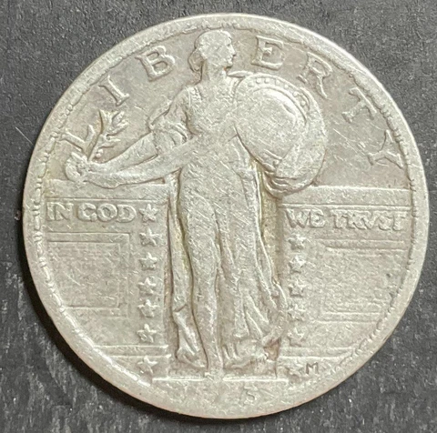 1923-P Standing Liberty Quarter Nice 90% Silver Tough Date i570 Cover