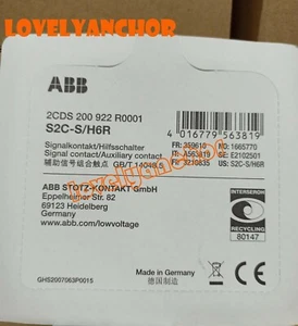 ABB S2C-S/H6R Auxiliary Contact 2CDS200922R0001 For S200 SN201 F200 DS200 series - Bild 1 von 3