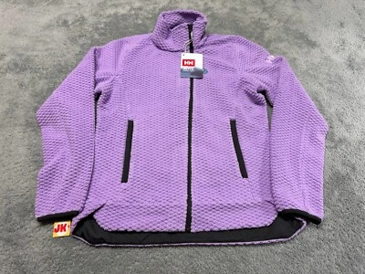 全新 Helly Hansen 夹克 女式 小号 紫色 Lyra Fleece 全拉链 迪士尼乐园 — 第 1/4 张图片