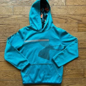 Under Armour Blue Sweatshirt with Bold Logo - Picture 1 of 7
