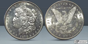 1878 S Morgan Dollar, Brilliant Uncirculated Proof Like Condition, White, C6067 - Picture 1 of 4