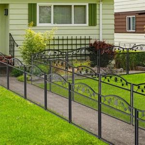 5 Panels Heavy Duty Metal Garden Fence Rustproof Fencing Border Animal Barrier - Picture 1 of 18