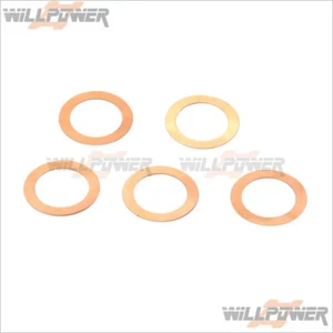 Alpha 0.1mm Head Shim (5) #E15-BU02100 (RC-WillPower) Alpha Engine - Picture 1 of 2