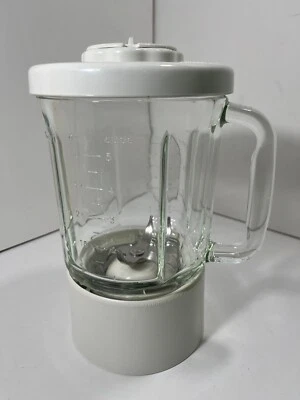 KitchenAid Blender KSB5WH 白色 40 盎司 5 杯 原始设备制造商 仅玻璃替换水罐 — 第 1/4 张图片