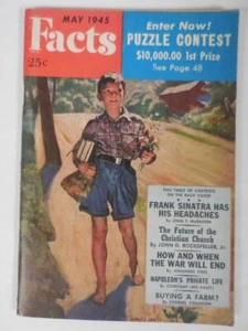FACTS Magazine, May 1945, Sinatra, Napoleon, EXC - Picture 1 of 8