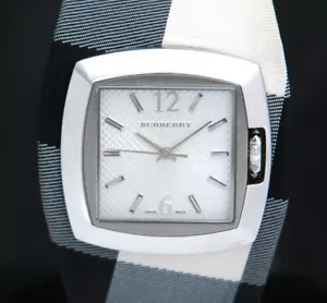 BURBERRY Signature Nova Check Damen UHR Edelstahl Leder BU4056 SWISS - Bild 1 von 11
