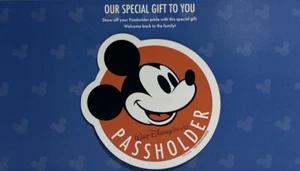 2023 AUTHENTIC WDW Walt Disney World Annual Passholder Magnet Mickey NEU - Bild 1 von 1